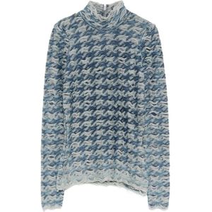 Diesel, Dames, Truien, Blauw, Maat: S Katoen,