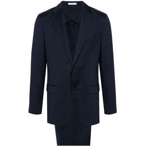 Boglioli, Heren, Pakken, Blauw, Maat: 2XL Wol,