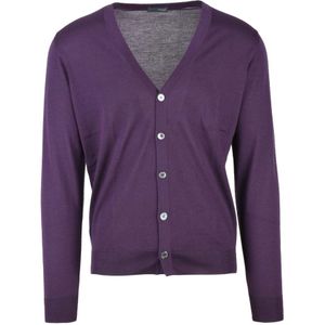 Drumohr, Heren, Truien, Paars, Maat: M Wol,