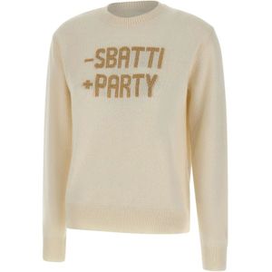 MC2 Saint Barth, Dames, Truien, Wit, Maat: S Wol,