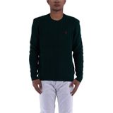 Polo Ralph Lauren - Groene Kabeltrui - Kasjmier - Heren - Polo Pony-motief