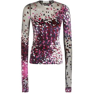 Lanvin Elegante Longsleeve Top , Multicolor , Dames , Maat: S