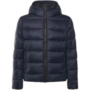 Fay, Heren, Jassen, Blauw, Maat: XL Nylon,