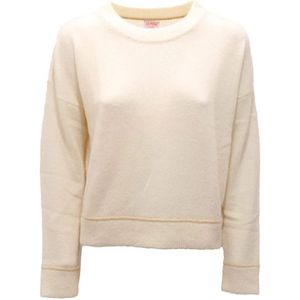 Sun68, Dames, Sweatshirts & Hoodies, Wit, Maat: S