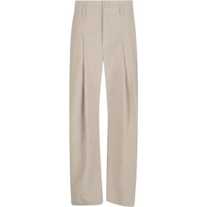 Brunello Cucinelli, Dames, Broeken, Beige, Maat: S Katoen,