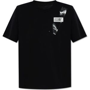 MM6 Maison Margiela, Dames, Tops, Zwart, Maat: M Katoen,