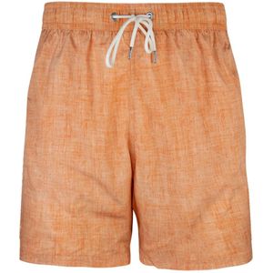 Paul & Shark - Badkleding - Oranje - Linnen - Zwemshorts met Linnenlook