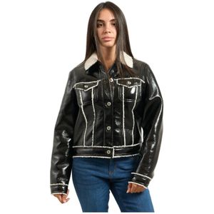 Karl Lagerfeld, Dames, Jassen, Zwart, Maat: XS