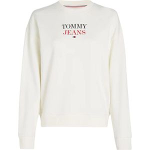 Tommy Hilfiger, Dames, Sweatshirts & Hoodies, Beige, Maat: S Katoen,