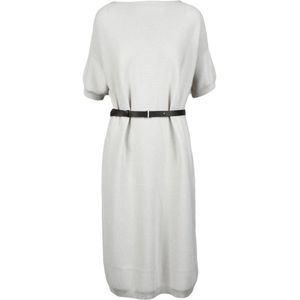 Fabiana Filippi, Dames, Jurken, Beige, Maat: M Lame,