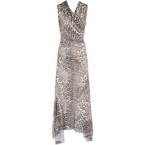 Ganni, Dames, Jurken, Veelkleurig, Maat: S Poliester,