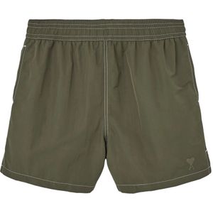 Ami Paris - Badkleding - Groen - Polyamide - Snel Droogend - Elastische Tailleband