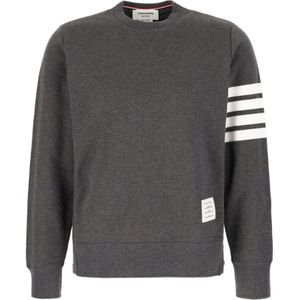 Thom Browne, Heren, Sweatshirts & Hoodies, Grijs, Maat: M Katoen,