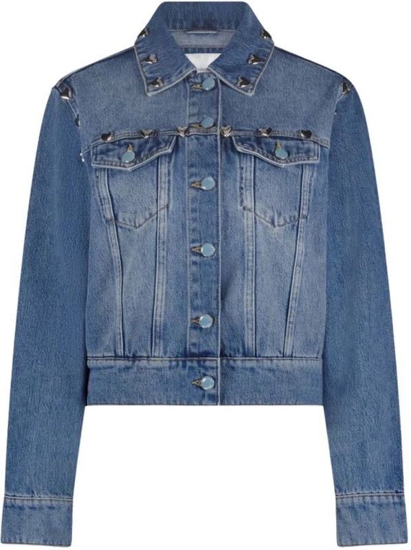 Fabienne Chapot, Dames, Jassen, Blauw, Maat: XS Denim,