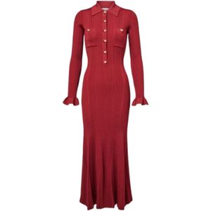 Self Portrait, Dames, Jurken, Paars, Maat: S Viscose,