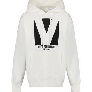 Valentino Garavani, Heren, Sweatshirts & Hoodies, Wit, Maat: S Katoen,