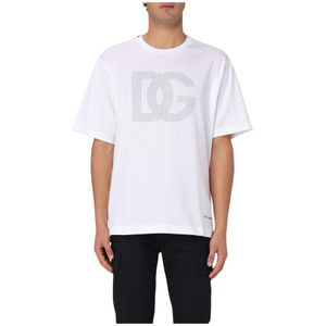 Dolce & Gabbana, Heren, Tops, Wit, Maat: XL Katoen,