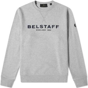 Belstaff, Heren, Sweatshirts & Hoodies, Grijs, Maat: XL Katoen,