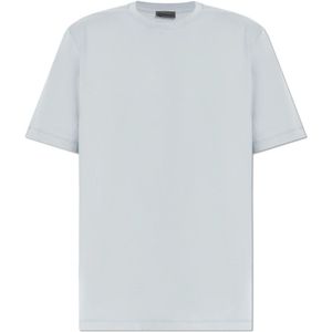 Hanro, Heren, Tops, Blauw, Maat: M Katoen,