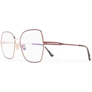 Tom Ford - Blue Block Butterfly Opticals - Bril - Zwart - 56 MM