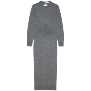 Givenchy - Jurk - Grijs - Kasjmier - Lange Mouwen