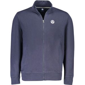 North Sails, Heren, Sweatshirts & Hoodies, Blauw, Maat: S Katoen,
