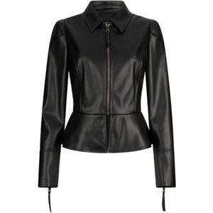 Liu Jo, Dames, Jassen, Zwart, Maat: S Leer,