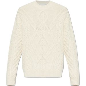 Isabel Marant, Heren, Truien, Beige, Maat: M Wol,