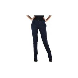 Dsquared2 Blauwe Katoenen Rits Chino`s voor Dames , Blue , Dames , Maat: M