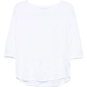 Majestic Filatures, Dames, Tops, Wit, Maat: L Linnen,