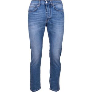 Mauro Grifoni, Heren, Jeans, Blauw, Maat: W35 Denim,