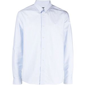 A.p.c., Heren, Overhemden, Blauw, Maat: 2XL Katoen,