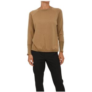 Anna Molinari, Dames, Truien, Bruin, Maat: L Wol,