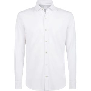 Eleventy, Heren, Overhemden, Wit, Maat: S Katoen,