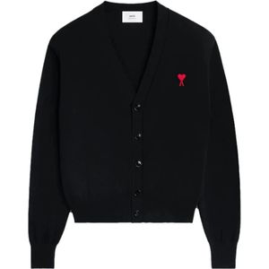 Ami Paris, Heren, Truien, Zwart, Maat: L