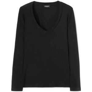 Dondup, Dames, Tops, Zwart, Maat: M Zijde,