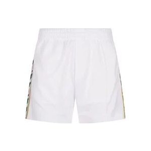 Casablanca Witte Laurel Grafische Shorts , White , Heren , Maat: S