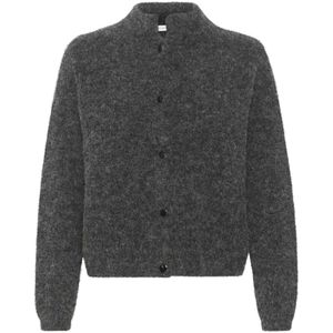 Gestuz - Alpha GZ - Cardigan - Charcoal Melange - Alpaca/Wol/Polyester/Elastaan