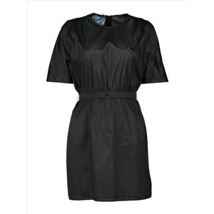 Prada Zijden Jurk Elegant Avondkleding , Black , Dames , Maat: XS