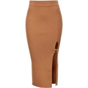 Pinko, Dames, Rokken, Bruin, Maat: S Wol,