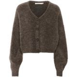 Gebreid jack met knoopsluiting, model 'debbie'