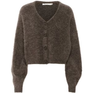 Gebreid jack met knoopsluiting, model 'debbie'