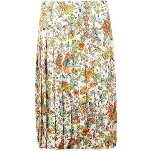 Tory Burch, Dames, Rokken, Veelkleurig, Maat: S Katoen,