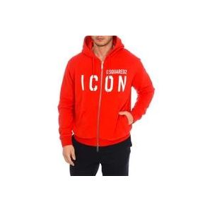 Dsquared2 Hoodies , Red , Heren , Maat: L