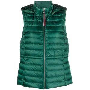 Tommy Hilfiger, Dames, Jassen, Groen, Maat: XS Nylon,