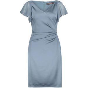 vera mont, Dames, Jurken, Blauw, Maat: XL Satijn,
