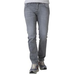 Jacob Cohën, Heren, Jeans, Grijs, Maat: W31 Leer,