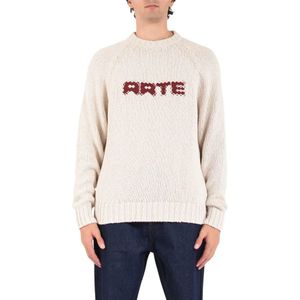 Arte Antwerp, Heren, Truien, Beige, Maat: L Katoen,