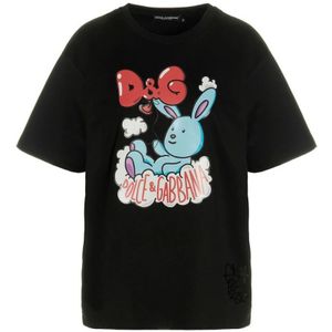 Dolce & Gabbana, Dames, Tops, Zwart, Maat: 2XS