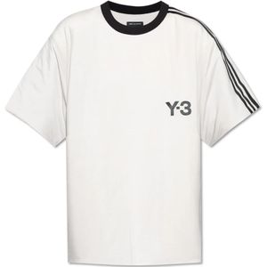 Y-3, Heren, Tops, Grijs, Maat: L Leer,